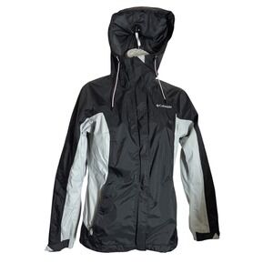 Columbia Jacket Size Small Black Omni Tech Waterproof Pink‎ Cancer Ribbon Jacket